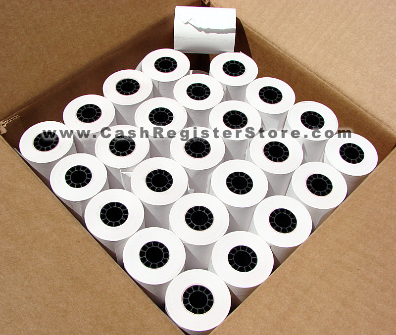 50 Rolls of 58mm Thermal Paper (80 feet) for Verifone VX-610