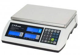 CAS S2000 Jr LCD Weight Scale (30lb Capacity) (w/ FREE tech support)