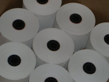 50 Rolls of 3" 2ply Paper for Hypercom T77