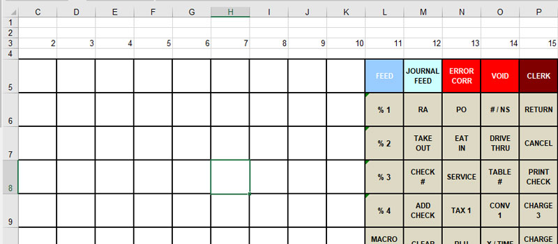 Keyboard Template for Sam4s ER-920 (Download link emailed)