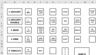 Keyboard Template for Sharp XE-A43S (Download link emailed)